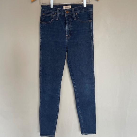 Madewell 10” High-rise Skinny Jeans in Hayes Wash size 27 - Picture 3 of 8